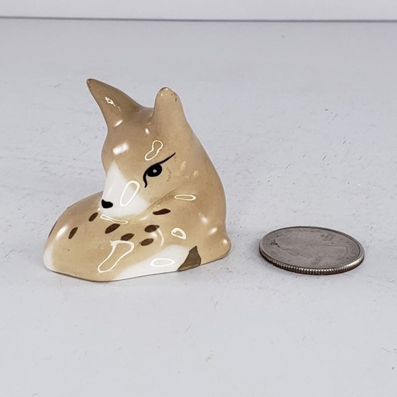 Vintage Szeiler England Deer Fawn Miniature Figurine - Picture 8 of 8